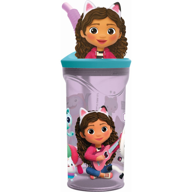Gabby's Dollhouse - Trinkbecher mit 3D-Figur - ca. 360 ml