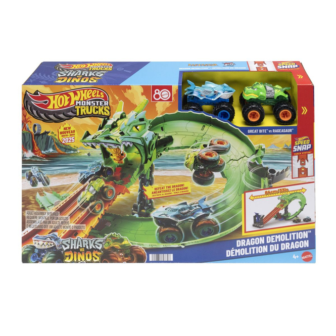 Hot Wheels - Spielset - Sharks vs. Dinos