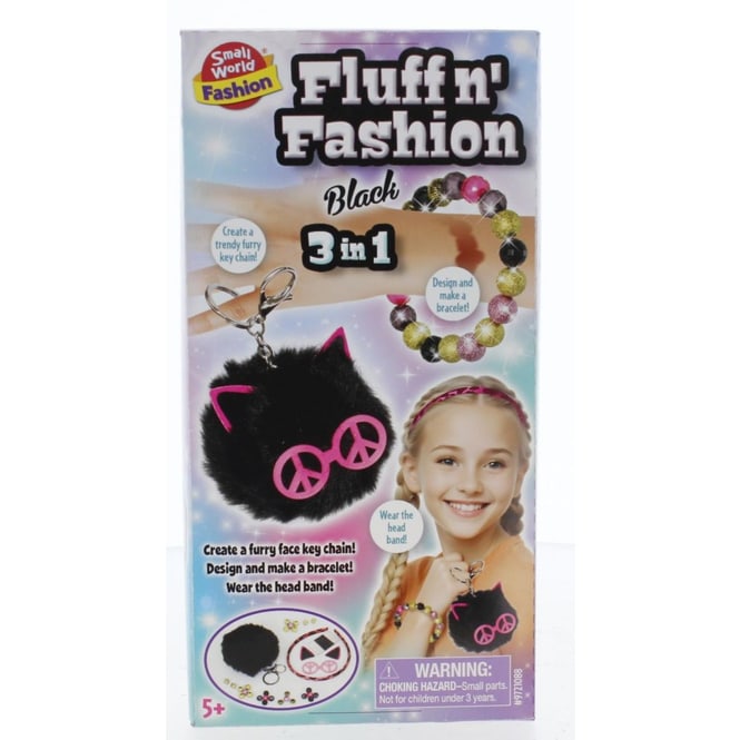 Kreativset - Fluff n' Fashion - Schwarz