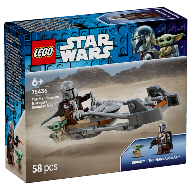 LEGO® Star Wars™ 75436 - Der Mandalorianer und Grogu auf ihrem Speeder Bike