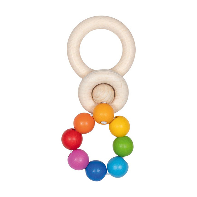 Goki - Greifling - Elastik Regenbogen