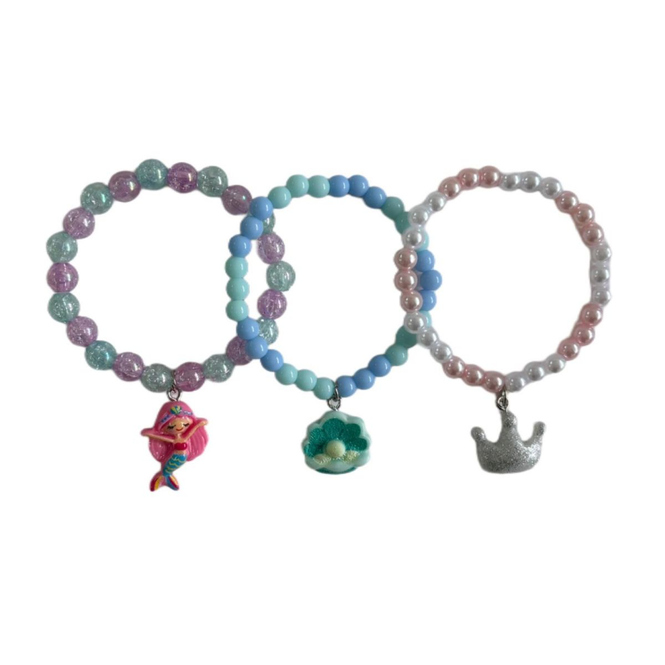 3er Set Armbänder - Meerjungfrau