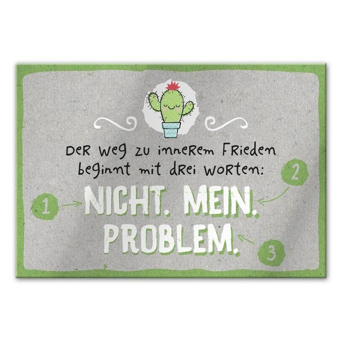 Magnet - mit Umschlag - Problem - ca. 8,2 x 6 cm