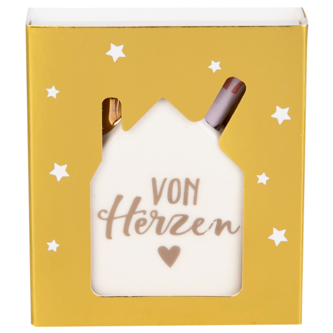 Geldgeschenk - von Herzen - ca. 6,3 x 1,4 cm