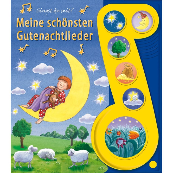 Meine schönsten Gutenachtlieder - Liederbuch mit Sound
