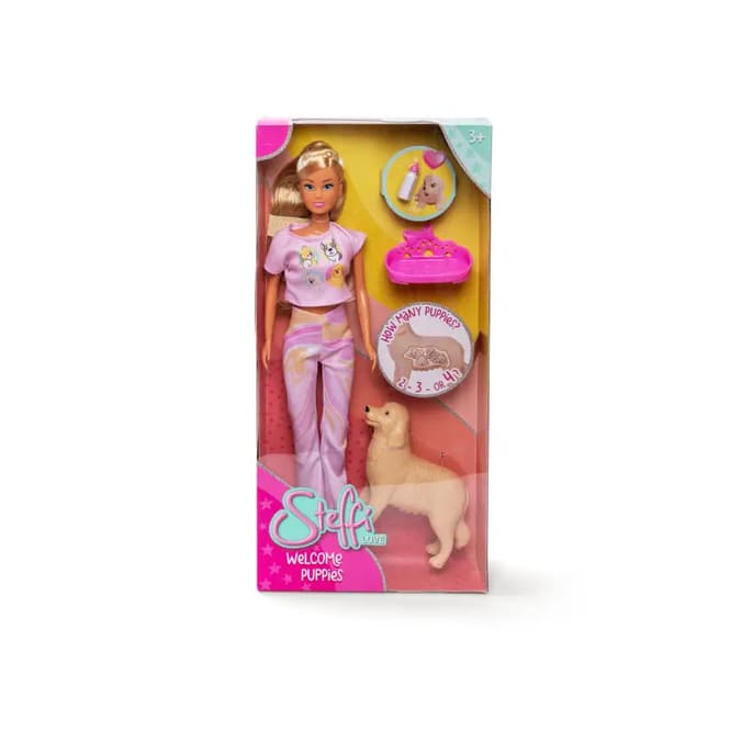 Steffi Love - Welcome Puppies - Welpen-Tierpflegeset