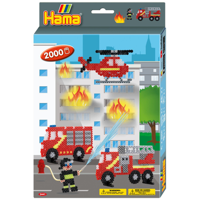 Hama - Bügelperlen Set - Feuerwehr 