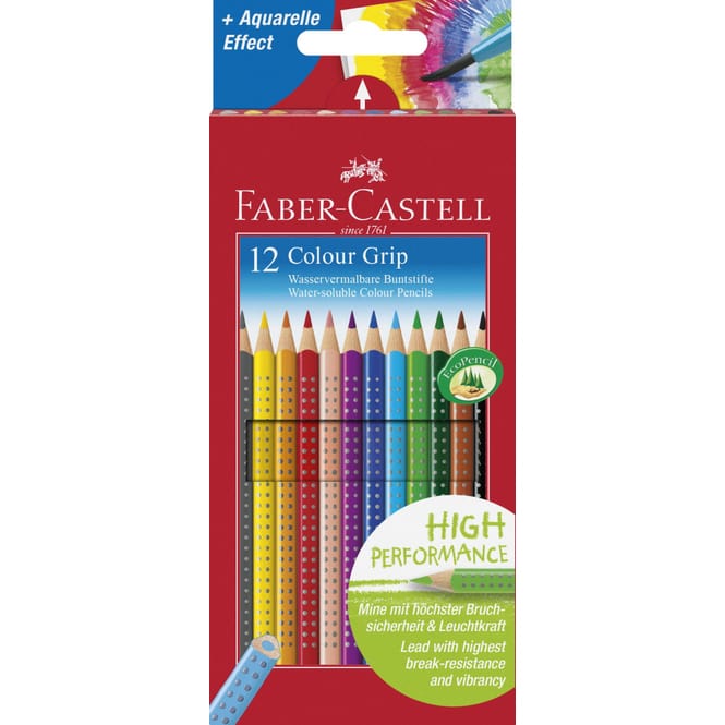 Faber-Castell, 12 Farbstifte Colour GRIP 