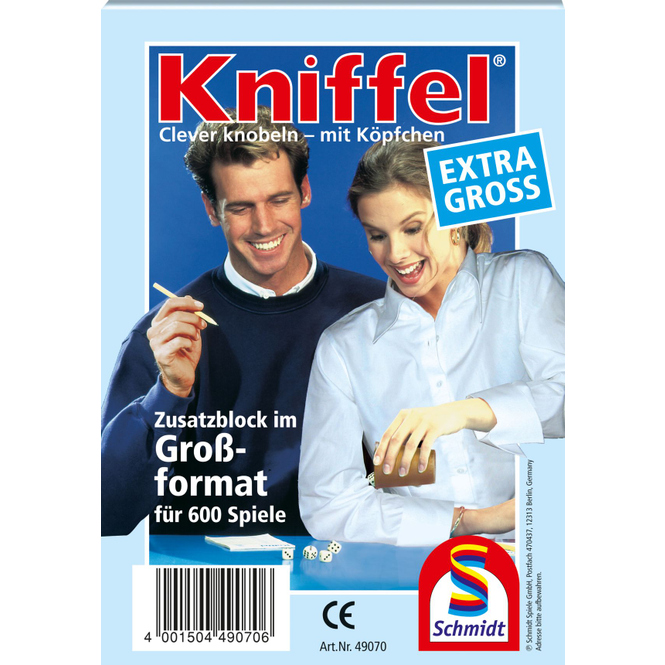 Kniffelblock Extragroß
