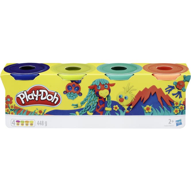 Play-Doh - Wild - 4er Pack Knete 