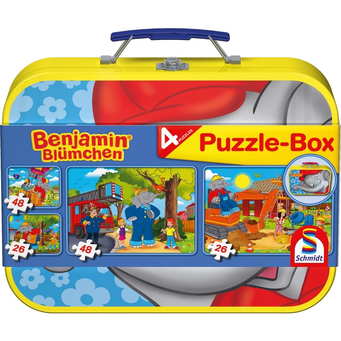 Puzzle-Box - Benjamin Blümchen - 4-in-1 