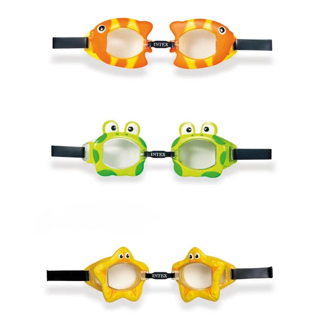 Intex Kinder Schwimmbrille Fun FischSchwimmsport BrilleKinder Chlorbrille