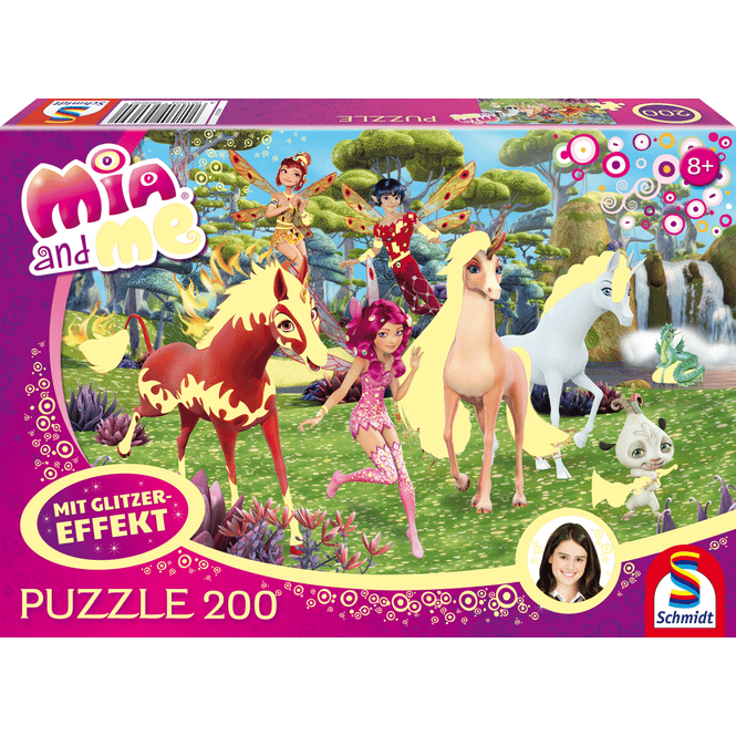 Puzzle - Mia and Me - In Centopia - 200 Teile - Glitzer 
