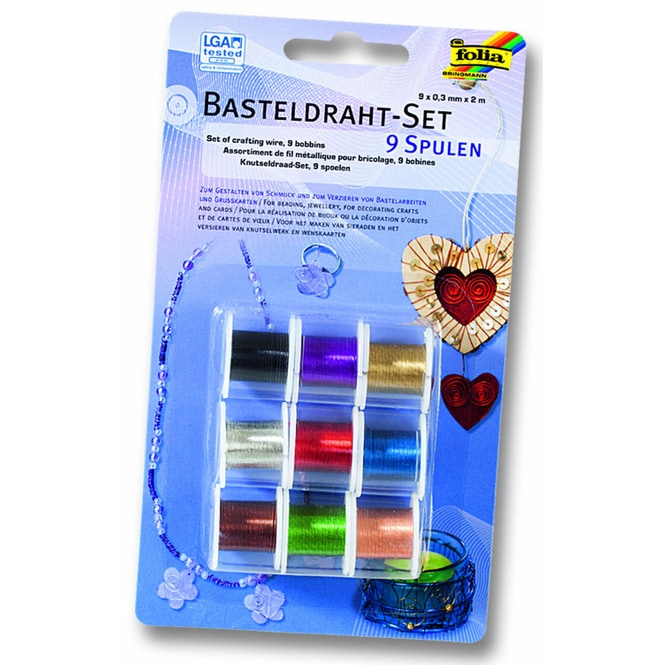 Spulen Basteldraht bunt