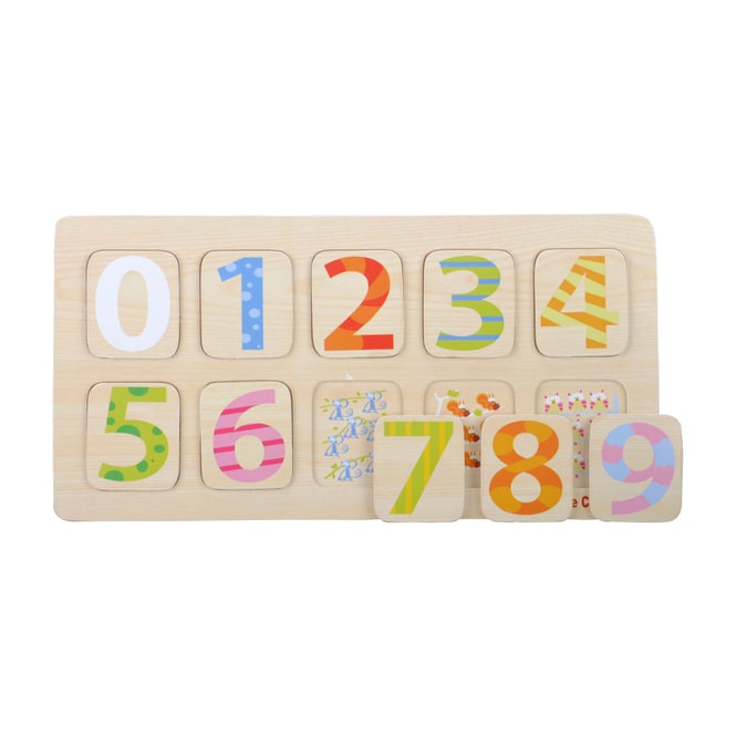 Besttoy - Holz-Puzzle - Zahlen 0-9 - 10 Teile 