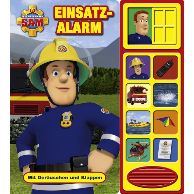Feuerwehrmann Sam - Einsatzalarm - Klappen-Geräusche-Buch 