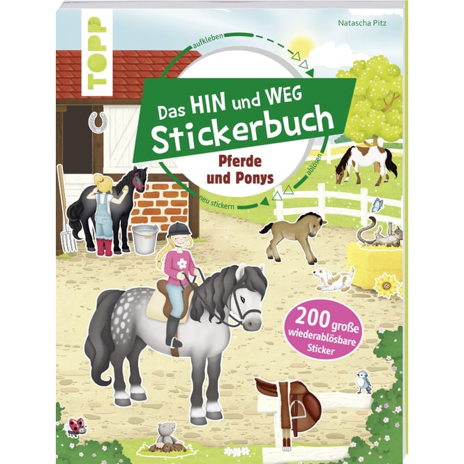 Das HIN und WEG Stickerbuch - Pferde und Ponys 