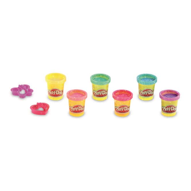 Play-Doh Glitzerknete - 6 Farben 