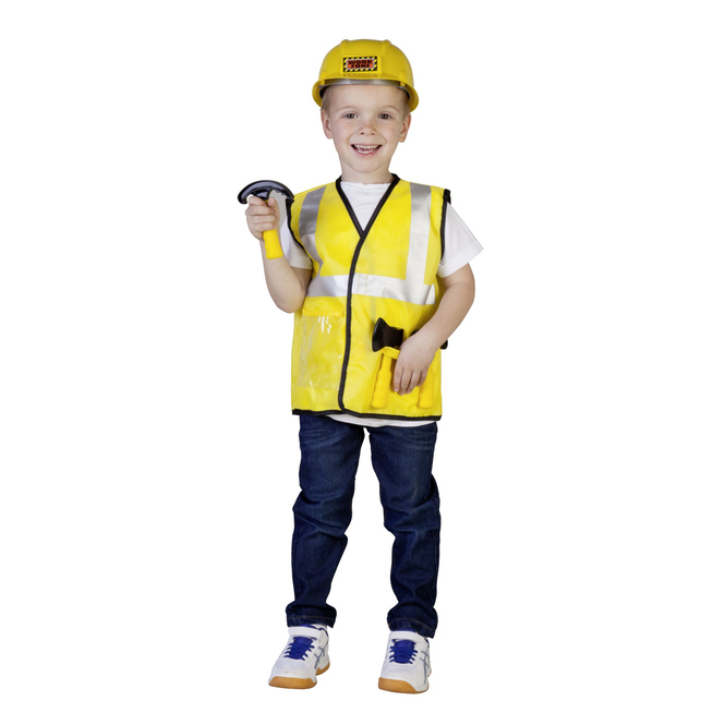 Kostüm - Bauarbeiter - für Kinder - 7-teilig 