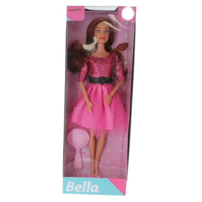Besttoy -Modepuppe Bella - Partyoutfit - pink 