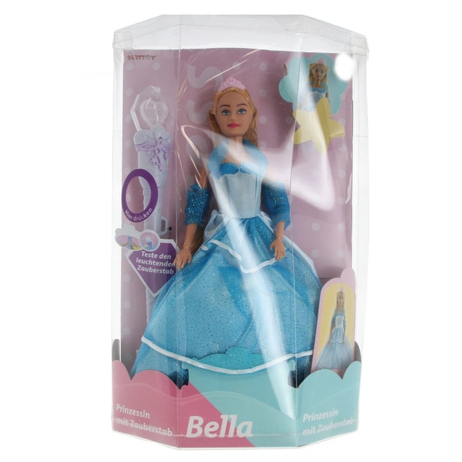 Besttoy - Modepuppe - Prinzessin Bella mit Zauberstab - blau 