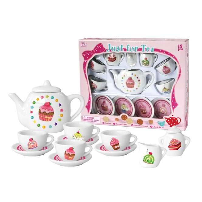 Kinder Teeservice aus Echt-Porzellan in Bären-Design  13-teilig  Neu ! 