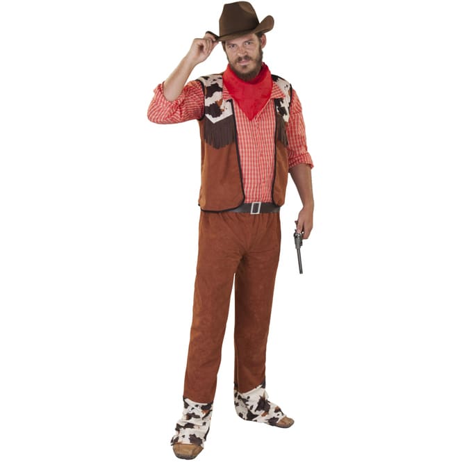 Kostüm - Cowboy - für Erwachsene - 5-teilig - Größe 56/58