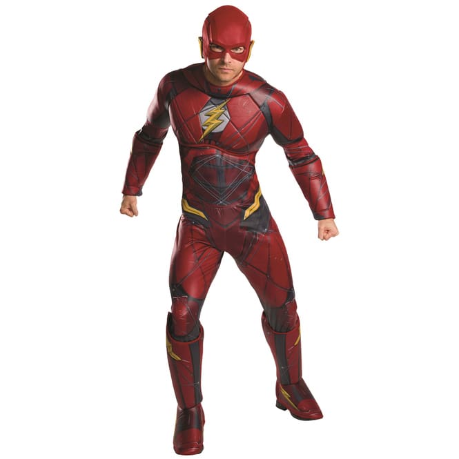 The Flash Kostüm für Erwachsene - DC Justice League - 2-teilig - verschiedene Größen 