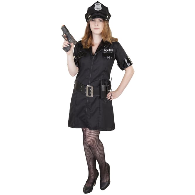 Kostüm - Polizistin - für Erwachsene - 2-teilig - Größe 36/38