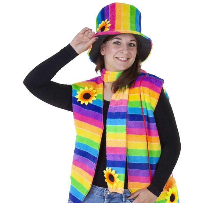 Schal - Regenbogen - für Erwachsene 