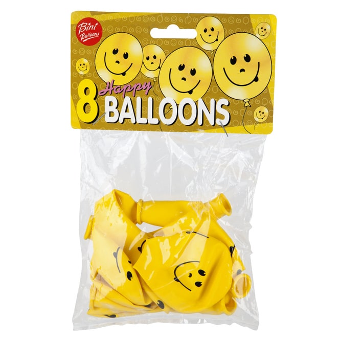 Luftballons - Smiley - 8 Stück 