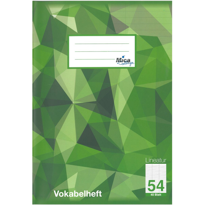 Vokabelheft A4 - 40 Blatt - 3 Spalten - LIN 54 