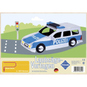 Laubsägevorlage Polizeiauto - Bild 1