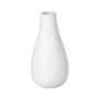 Vase - bauchig - weiß - ca. 8 x 15,5 cm - Bild 1