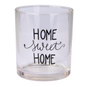 Windlichtglas  - Home Sweet Home - klar - ca. 7 x 8 cm - Bild 1