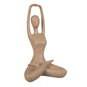 Yogafigur sitzend - braun - ca. 14 x 12 x 23,5 cm - Bild 1