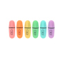6 Pastell Mini Textmarker - Bild 1