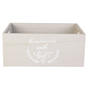 Kiste - handmade with love - sandbeige - offen - Größe L - ca. 36 x 26 x 15 cm - Bild 1