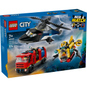 LEGO® City 60462 - Kombinationsset mit Hubschrauber, Löschauto und U-Boot - Bild 1