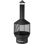 Gartenkamin - Metall - schwarz - ca. 41 x 41x 105 cm - Bild 1
