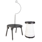 Faltbares Campingset - Tisch und Hocker - schwarz - Bild 1