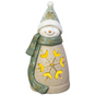 LED Schneemann mit Schal - ca. 33,3 x 23,6 x 66,5 cm - Bild 1