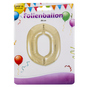 Folienballon - Zahl 0 - gold - Bild 1