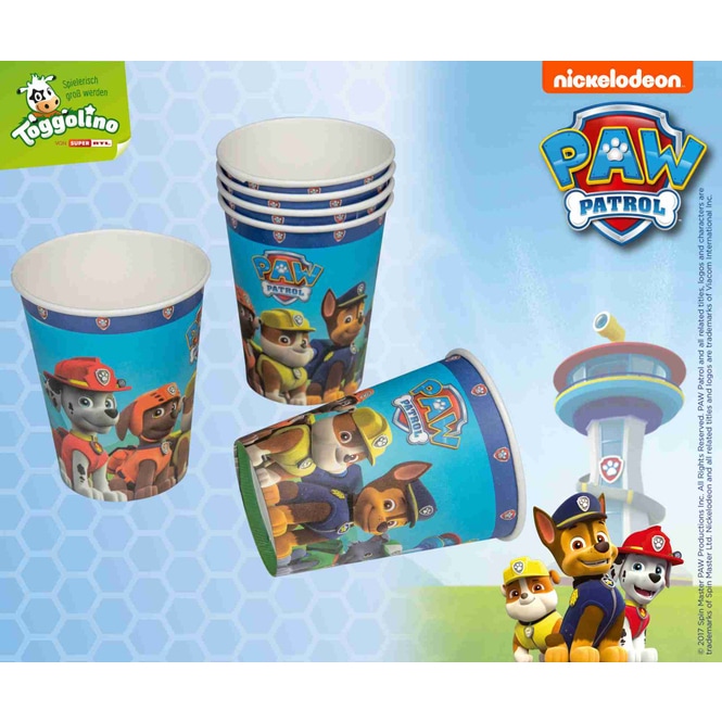 Paw Patrol Becher - blau - 6 Stück