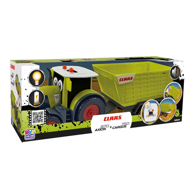 Happy People - Traktor Claas mit Anhänger Junoir
