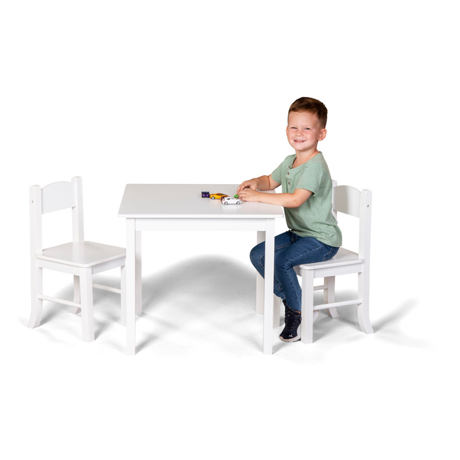 Besttoy - Sitzgruppe aus Holz - Farbe: weiß