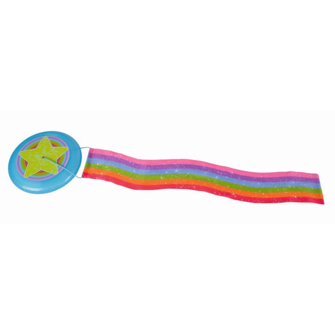 Wurfscheibe mit Schweif - Regenbogen