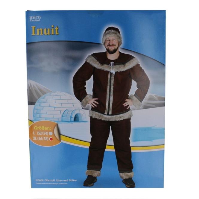 Kostüm - Inuit Mann - für Erwachsene - Größe 56/58