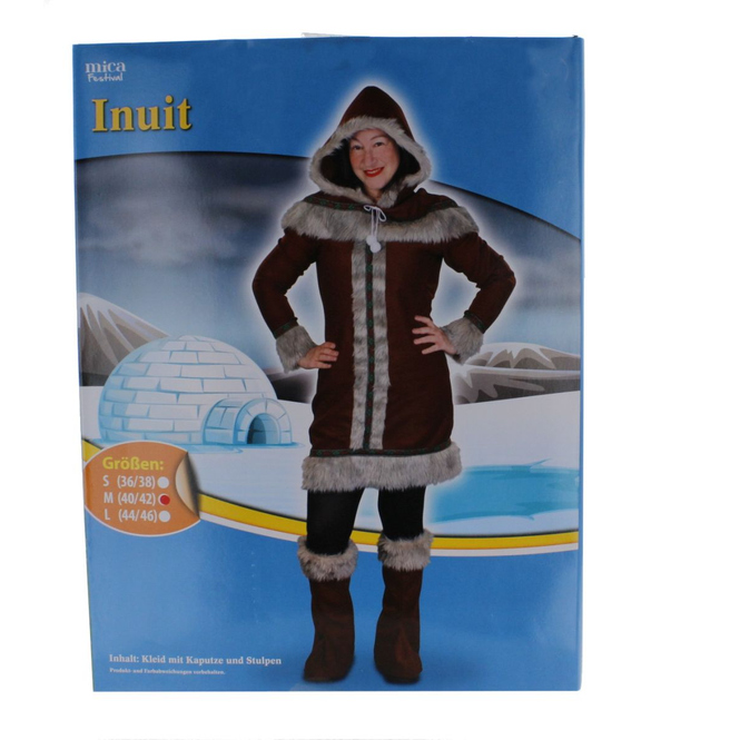 Kostüm - Inuit Frau - für Erwachsene  - Größe 40/42