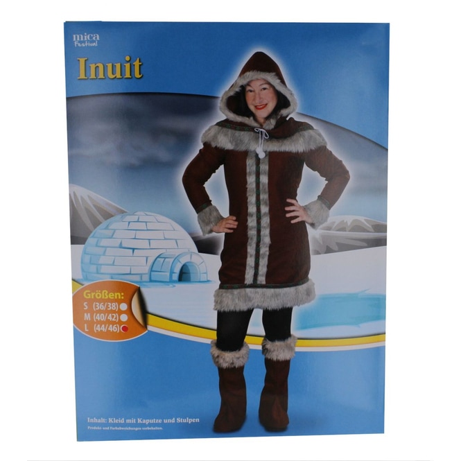 Kostüm - Inuit Frau - für Erwachsene  - Größe 44/46